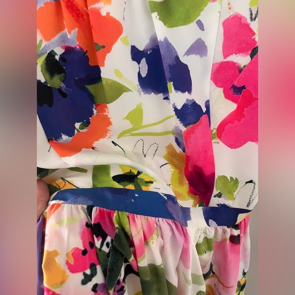 FLORAL BUTTON DOWN DRESS - Picture 5 of 7